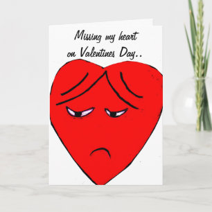 MANQUANT MON COEUR SUR LA carte VALENTINES