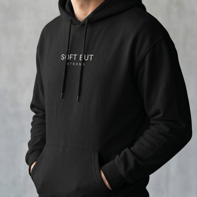manque de capuche | Pullover à typographie blanche (Créateur téléchargé)