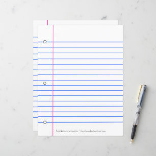 Manque de Papier Rayé ? Écrivez sur cette Feuille 