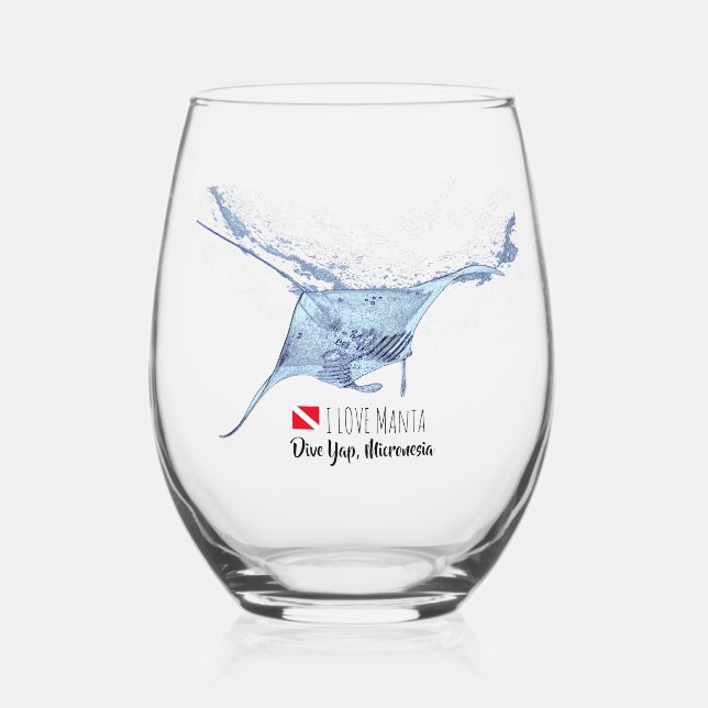 Manta silhouette en verre dépoli taché tasse à caf (Recto)