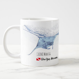 Manta silhouette en verre dépoli taché tasse à caf
