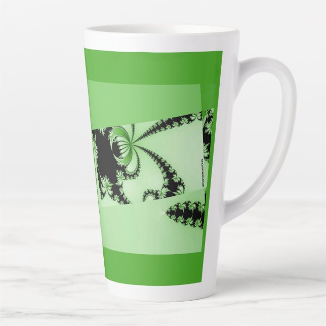 Mante de jardin fractale Latte Mug (Droite)