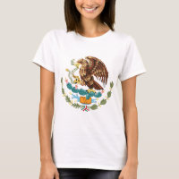 Manteau d'armoiries du Mexique Dames Petit T-shirt