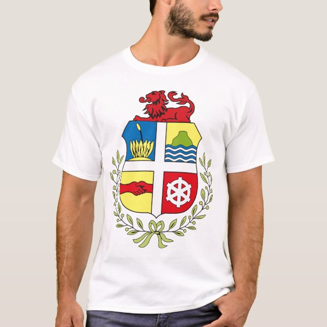 Manteau d'Aruba de T-shirt de bras (Devant)