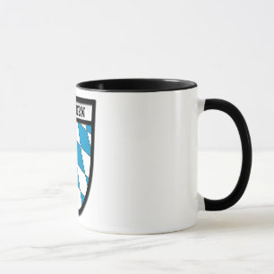 Manteau de Bavière de la tasse de café de bras