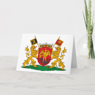 Manteau de Bruxelles de carte de voeux de bras