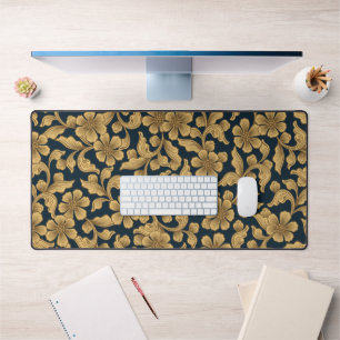 Manteau de bureau fleuri d'or