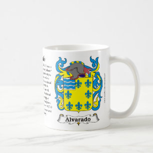 Manteau de famille d'Alvarado de tasse de bras