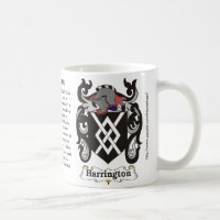 Manteau de famille de Harrington de tasse de bras