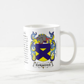 Manteau de famille de Kirkpatrick de tasse de bras