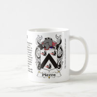 Manteau de famille de Pierce de tasse de bras