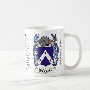 Manteau de famille de Roberts des bras une tasse