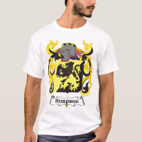 Manteau de famille de Simpson de T-shirt de bras