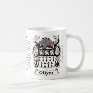Manteau de famille d'Oliver de tasse de bras