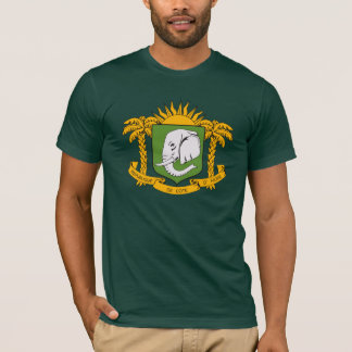 Manteau de la Côte d'Ivoire de T-shirt de bras