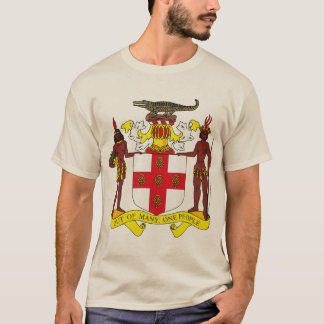 Manteau de la Jamaïque de T-shirt de bras