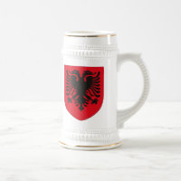 Manteau de l'Albanie de tasse de bras