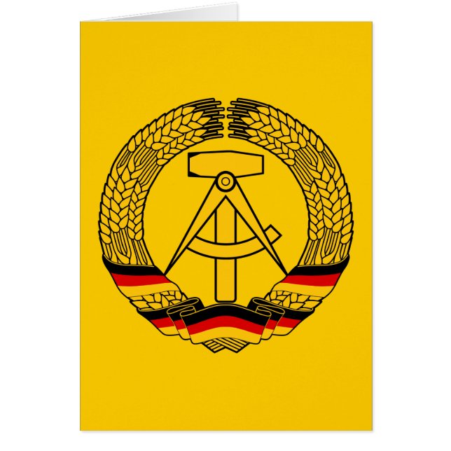 Manteau de l'Allemagne de l'Est des bras/du joint (Devant)