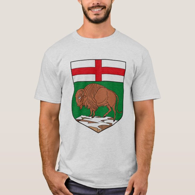 Manteau de Manitoba de T-shirt de bras (Devant)