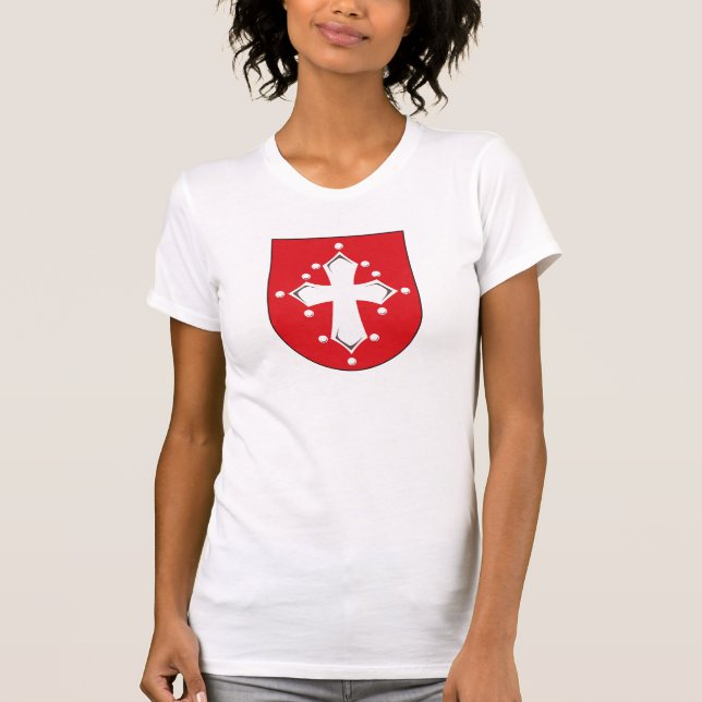 Manteau de Pise de T-shirt de bras (Devant)