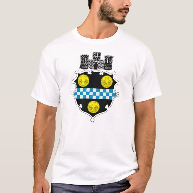 Manteau de Pittsburgh de T-shirt de bras (Devant)