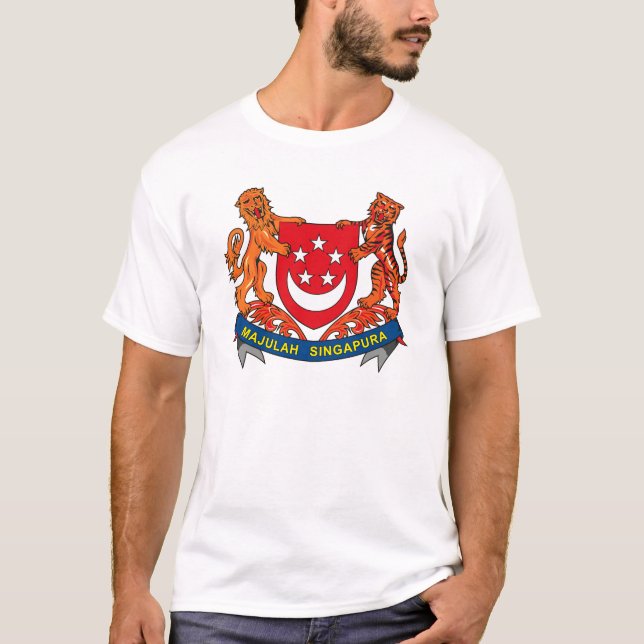 Manteau de Singapour de T-shirt de bras (Devant)