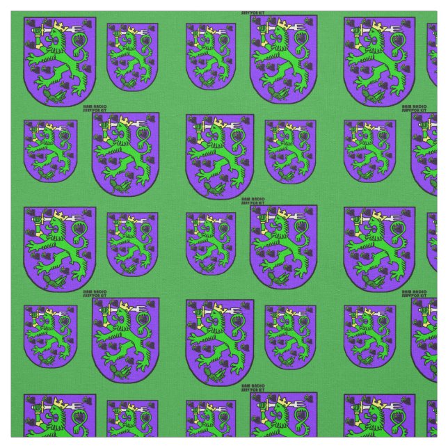 Manteau de St Urho de tissu vert pourpre de bras (Échantillon)