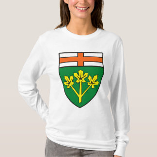 Manteau d'Ontario de T-shirt de bras (province)