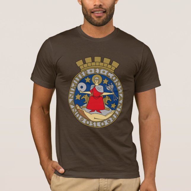 Manteau d'Oslo de T-shirt de bras (Devant)
