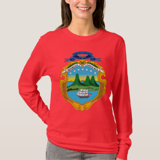 Manteau du Costa Rica de T-shirt de bras