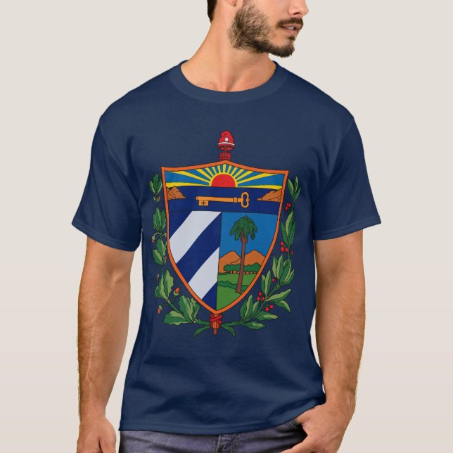 Manteau du Cuba de T-shirt de bras (Devant)