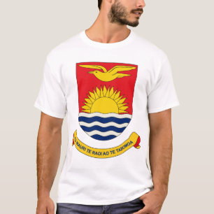 Manteau du Kiribati de T-shirt de bras