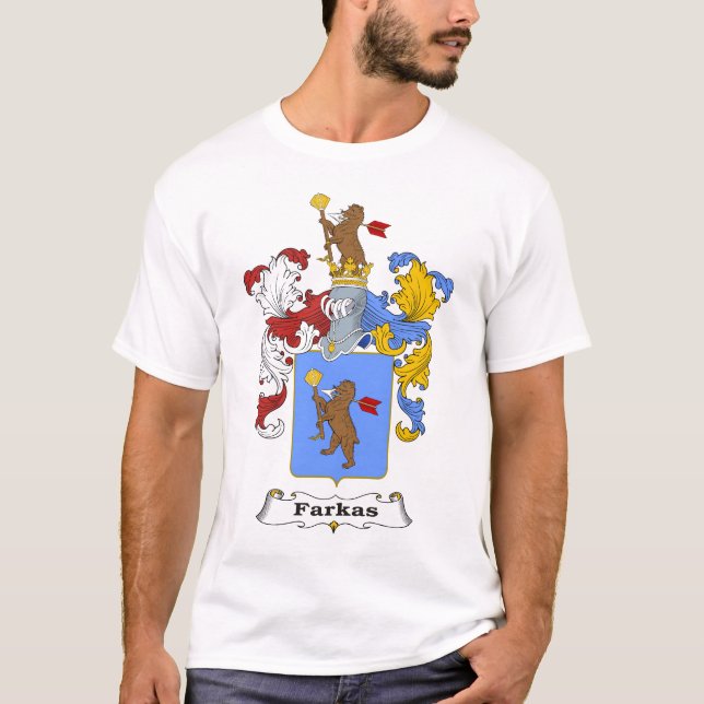 Manteau hongrois de famille de Farkas de T-shirt (Devant)