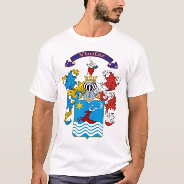 Manteau hongrois de famille de Vladar de T-shirt (Devant)