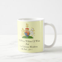 Manteau royal de mariage de tasse commémorative de