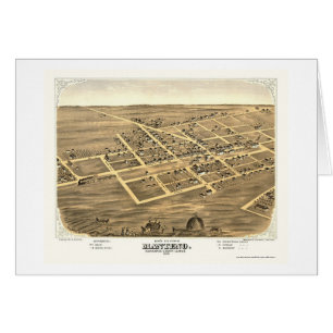 Manteno, carte panoramique de l'IL - 1869