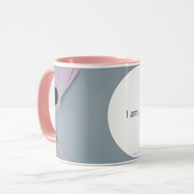 Mantra tasse en plumes - Je suis doué personnalise (Devant gauche)