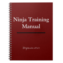 Manuel de formation Ninja personnalisé Carnet roug