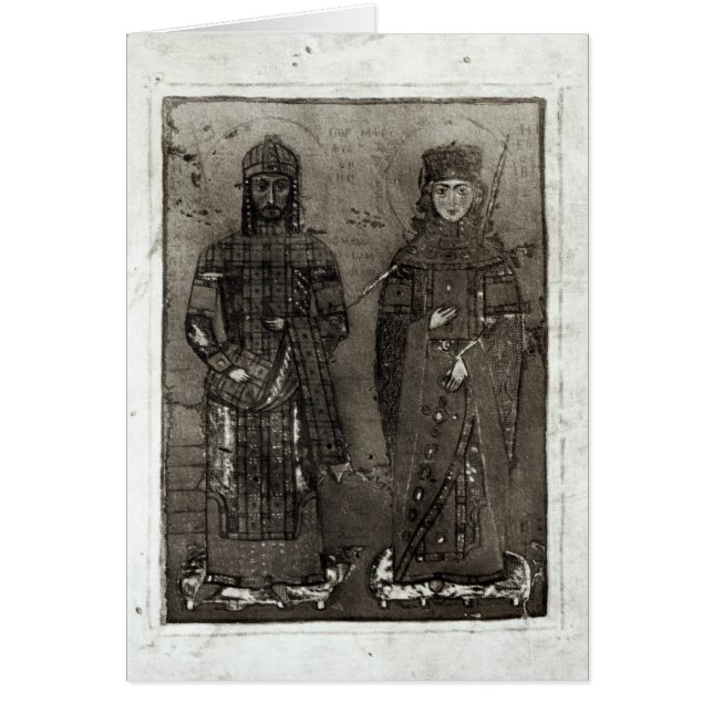 Manuel I Comnenus et l'impératrice Maria d'Antioch (Devant)