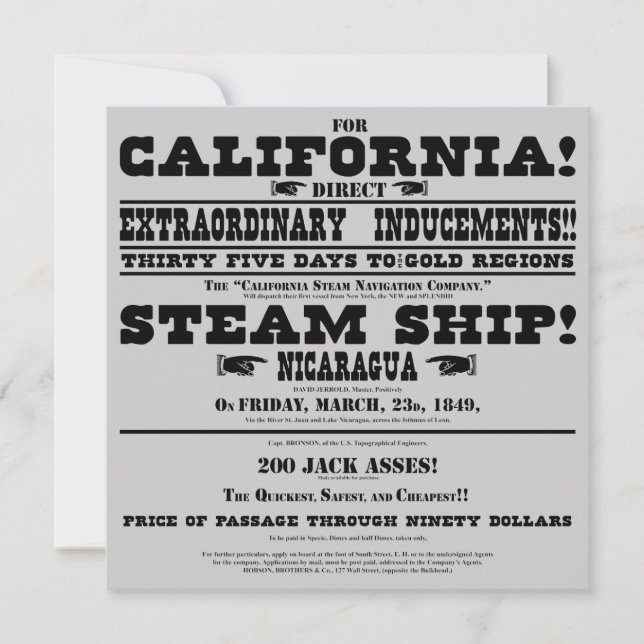Manufacture Gold Rush California (Devant)