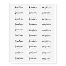 Manuscrit de "acceptation" d'intention