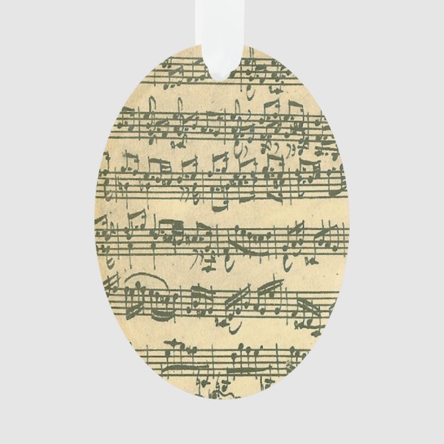 Manuscrit de musique de violon de Bach Chaconne (devant)