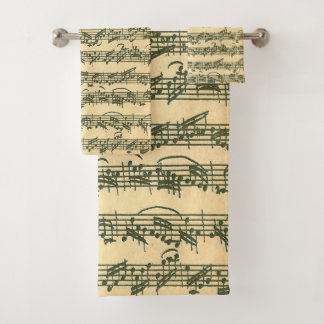 Manuscrit de musique originale de Bach Chaconne