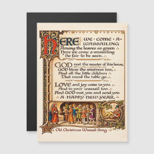 Manuscrit enluminé de la chanson traditionnelle du