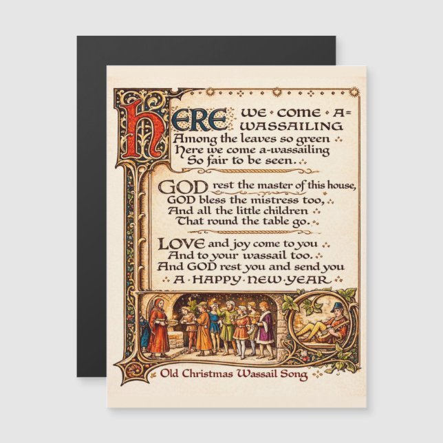 Manuscrit enluminé de la chanson traditionnelle du (Devant / Derrière)