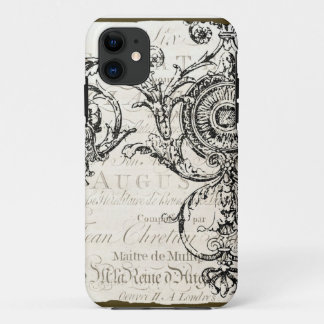 manuscrit vintage de Français d'éphémères de coque