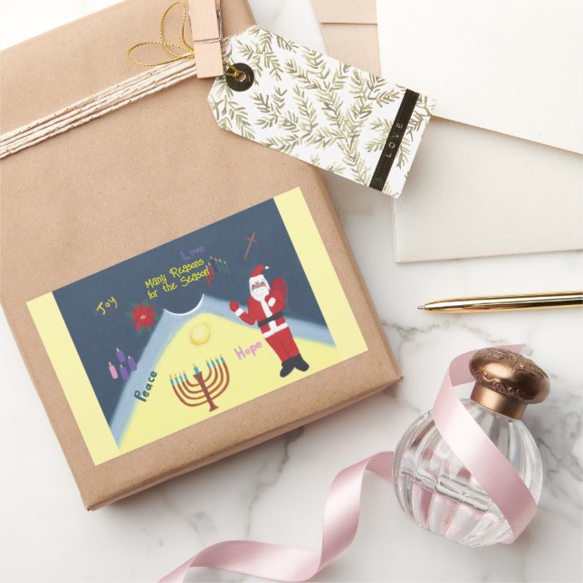 Many Reasons for the Season Holiday Stickers (Cadeaux)