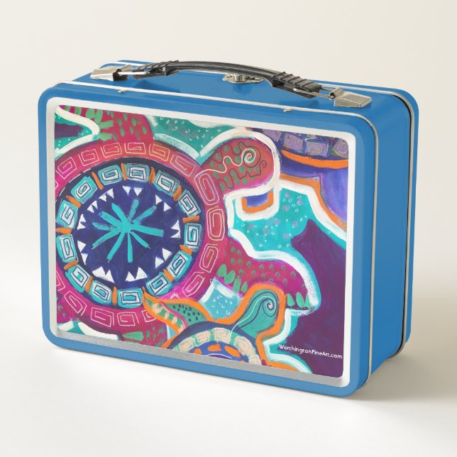 Maori Turtle Metal Lunchbox (Dos)