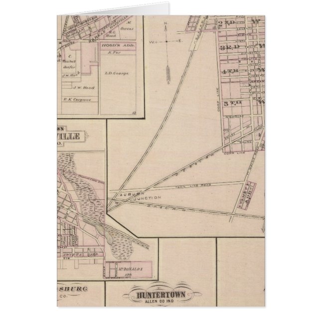 Map of Auburn, De Kalb Co (Devant)