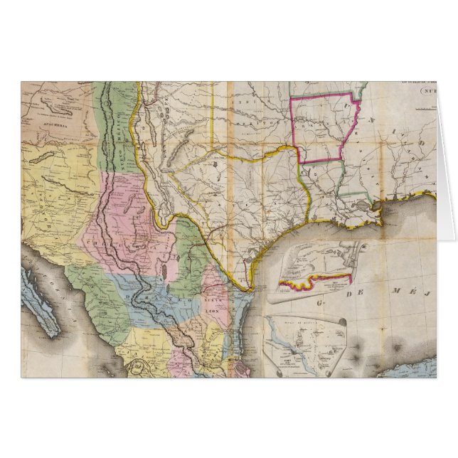 Mapa de los Estados Unidos de Mejico (Devant horizontal)